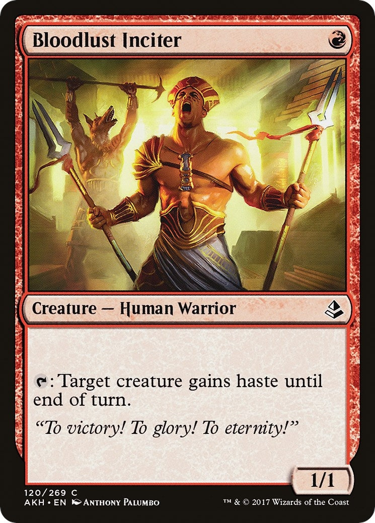 Bloodlust Inciter (120) [AKH] - MTG Single