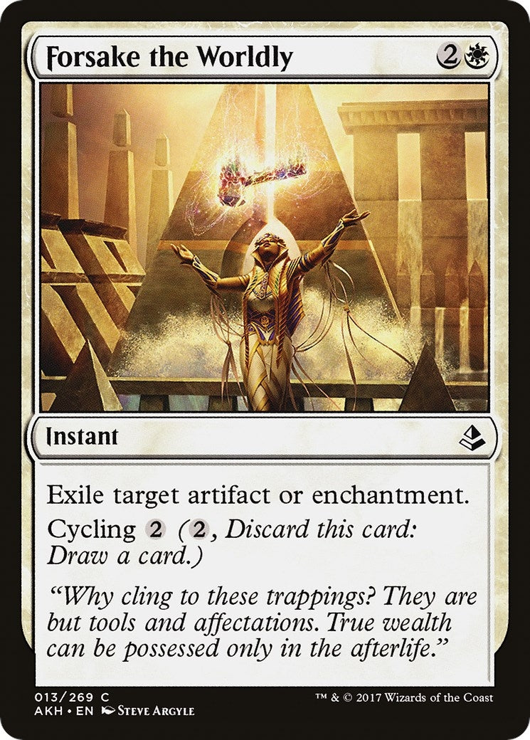 Forsake the Worldly (13) [AKH] - MTG Single