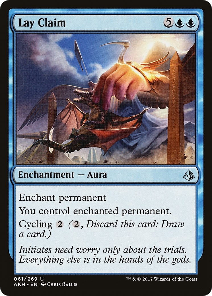 Lay Claim (61) [AKH] - MTG Single