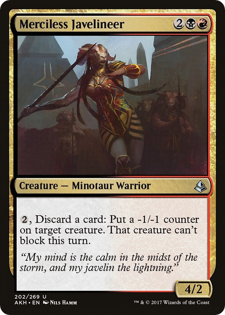 Merciless Javelineer (202) [AKH] - MTG Single