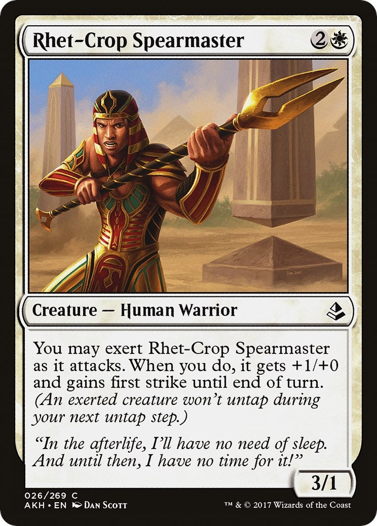 Rhet-Crop Spearmaster (26) [AKH] - MTG Single