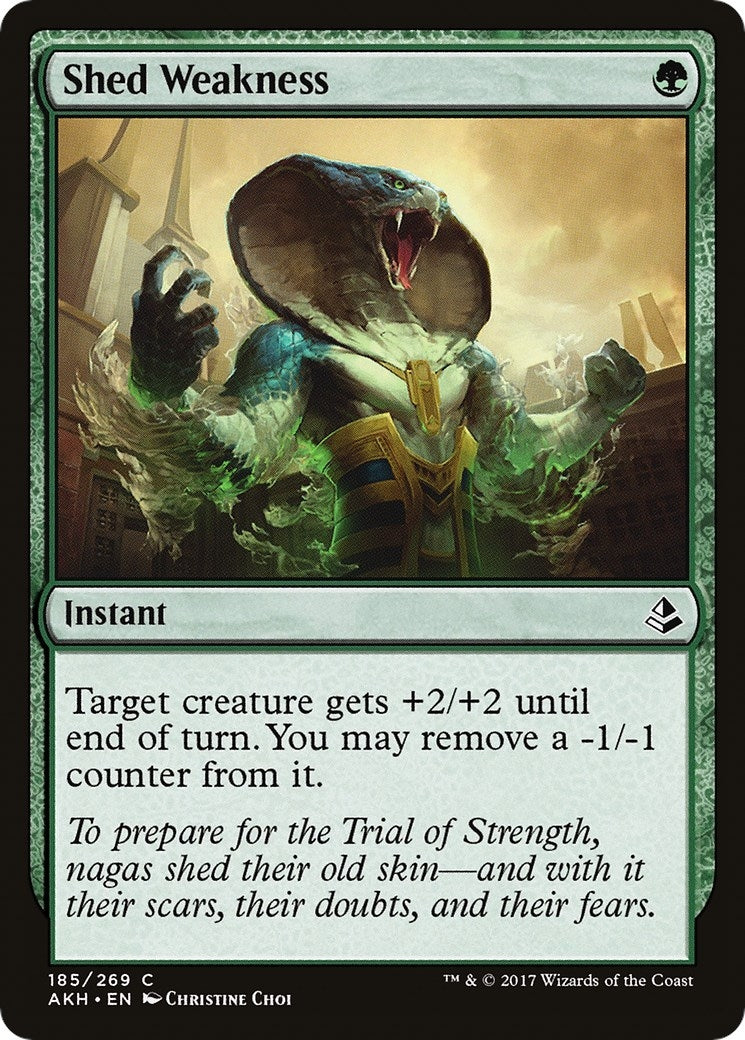 Shed Weakness (185) [AKH] - MTG Single