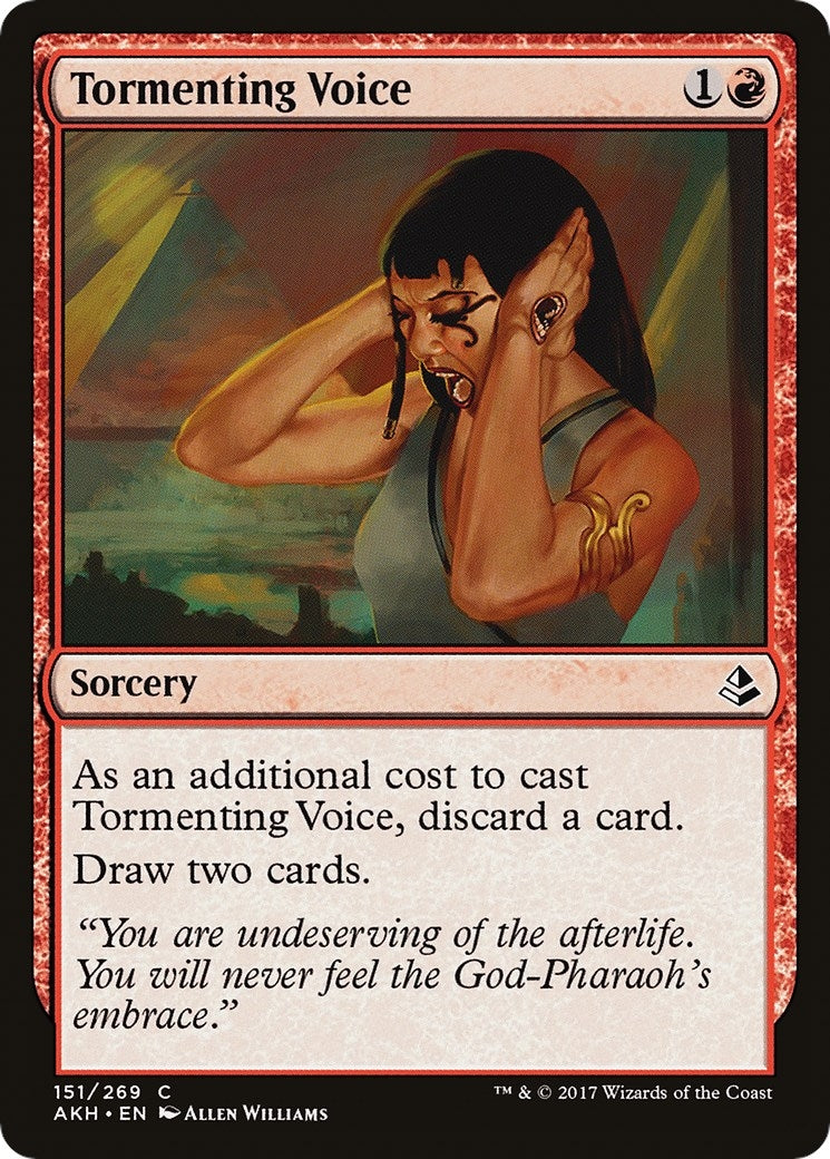 Tormenting Voice (151) [AKH] - MTG Single