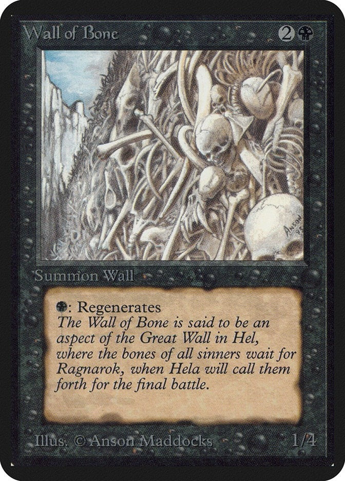 Wall of Bone [LEA] - MTG Single