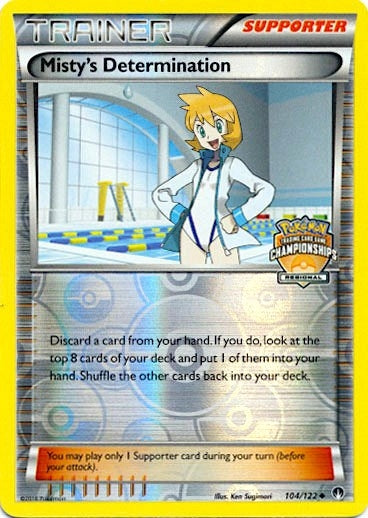 Image for Misty's Determination - 104/122 (Regional Championships) (104/122) (League & Championship Cards) - Pokemon