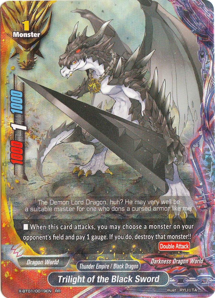 Trilight of the Black Sword (10019) [X-BT01] - Future Card BuddyFight Single