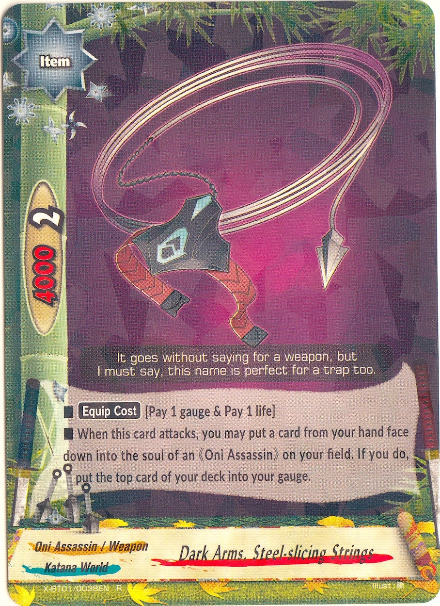 Dark Arms Steel-slicing Strings (10038) [X-BT01] - Future Card BuddyFight Single