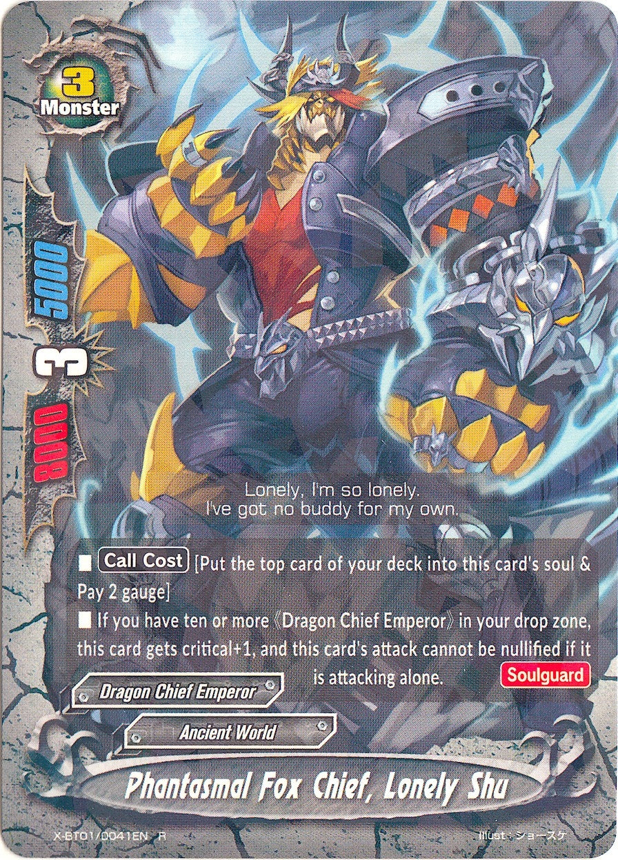 Phantasmal Fox Chief Lonely Shu (10041) [X-BT01] - Future Card BuddyFight Single