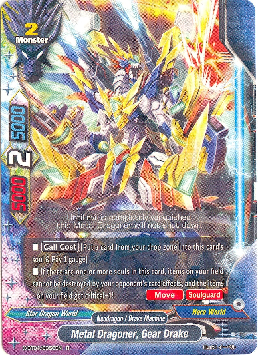Metal Dragoner Gear Drake (10050) [X-BT01] - Future Card BuddyFight Single