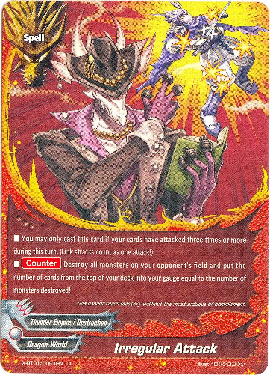 Irregular Attack (10061) [X-BT01] - Future Card BuddyFight Single