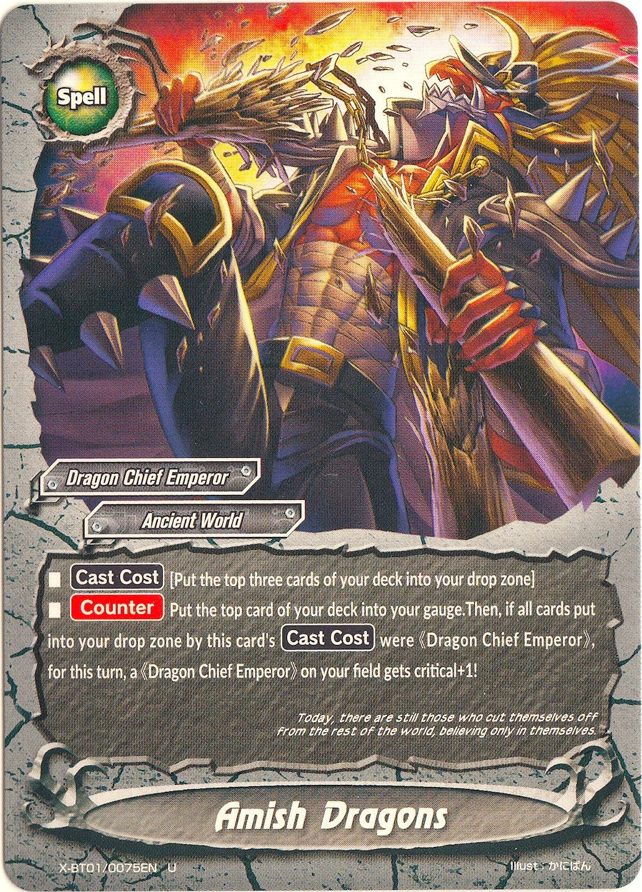 Amish Dragons (10075) [X-BT01] - Future Card BuddyFight Single