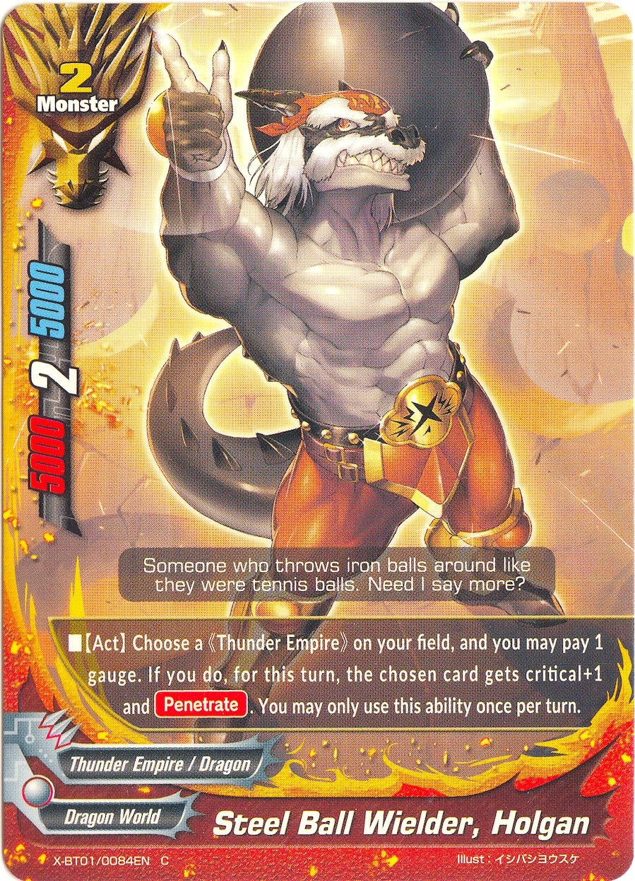 Steel Ball Wielder Holgan (10084) [X-BT01] - Future Card BuddyFight Single