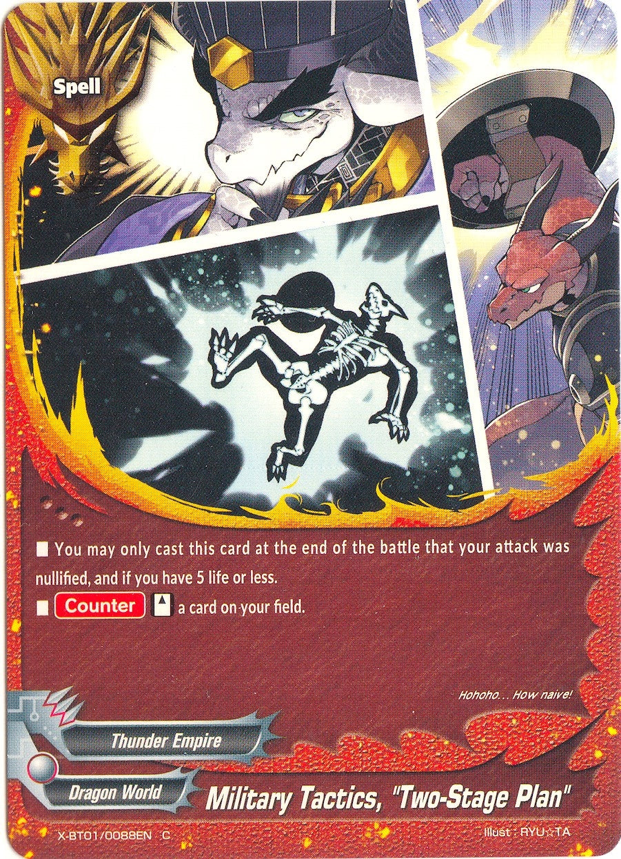 Military Tactics ’Two-Stage Plan’ (10088) [X-BT01] - Future Card BuddyFight Single
