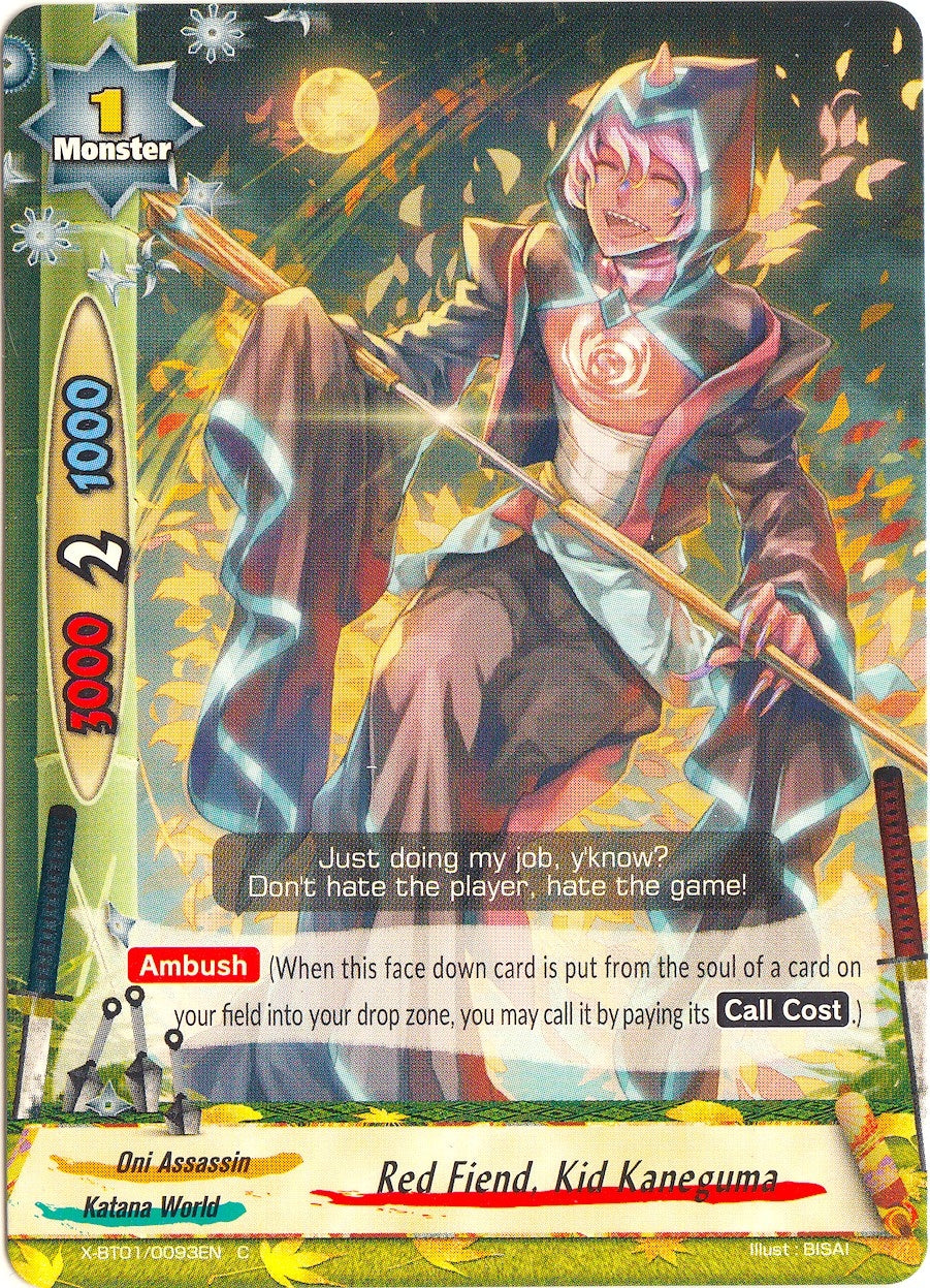 Red Fiend Kid Kaneguma (10093) [X-BT01] - Future Card BuddyFight Single