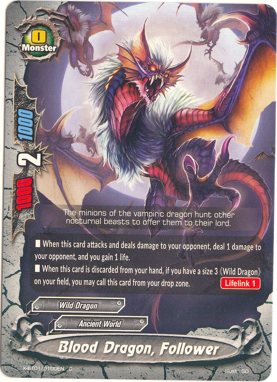 Blood Dragon Follower (10100) [X-BT01] - Future Card BuddyFight Single