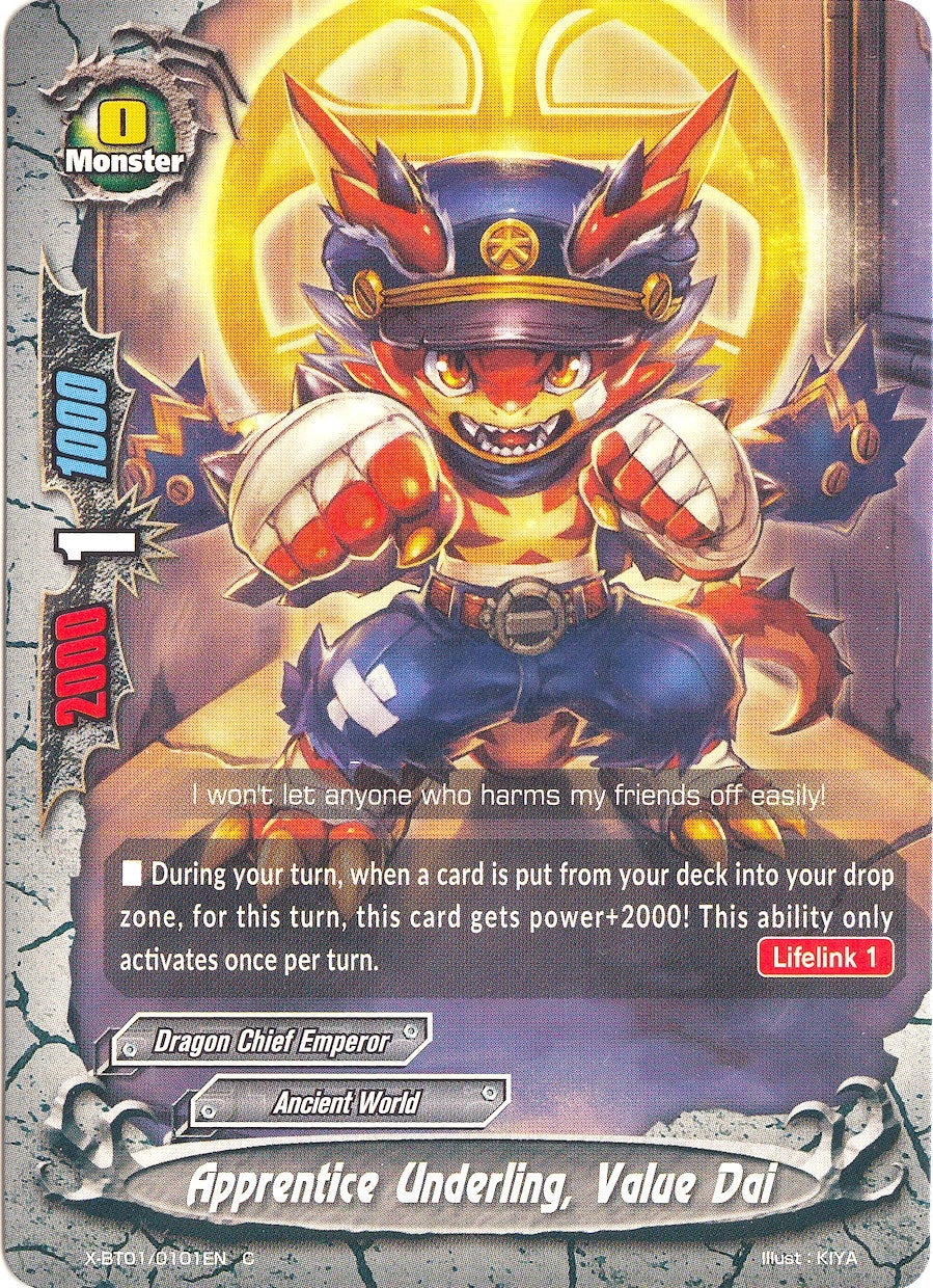 Apprentice Underling Value Dai (10101) [X-BT01] - Future Card BuddyFight Single