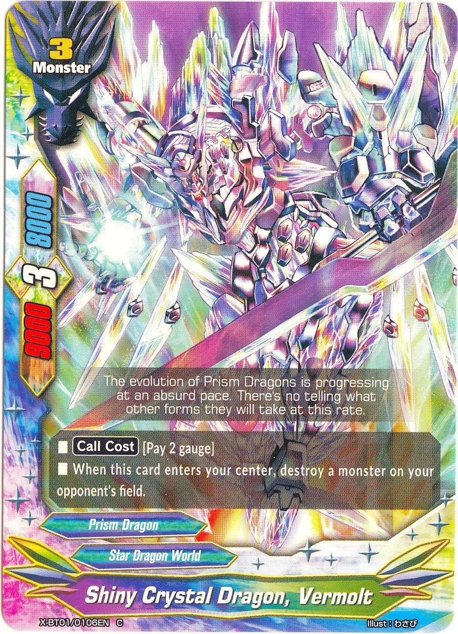 Shiny Crystal Dragon Vermolt (10106) [X-BT01] - Future Card BuddyFight Single