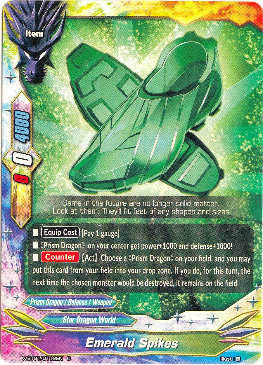 Emerald Spikes (10112) [X-BT01] - Future Card BuddyFight Single