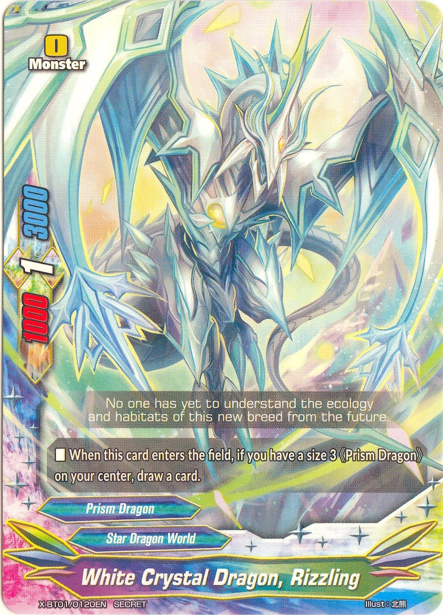 White Crystal Dragon Rizzling (10120) [X-BT01] - Future Card BuddyFight Single
