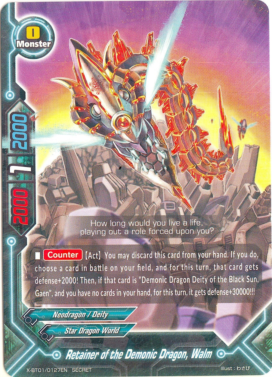 Retainer of the Demonic Dragon Walm (10127) [X-BT01] - Future Card BuddyFight Single