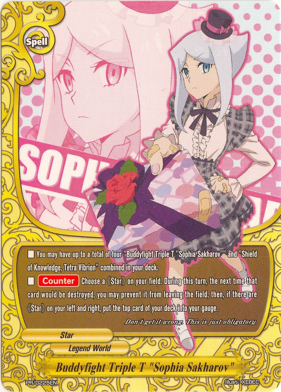 Buddyfight Triple T ’Sophia Sakharov’ (225) [PR] - Future Card BuddyFight Single