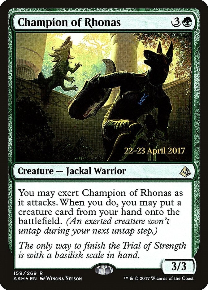 Champion of Rhonas (159) [PRE] - MTG Single