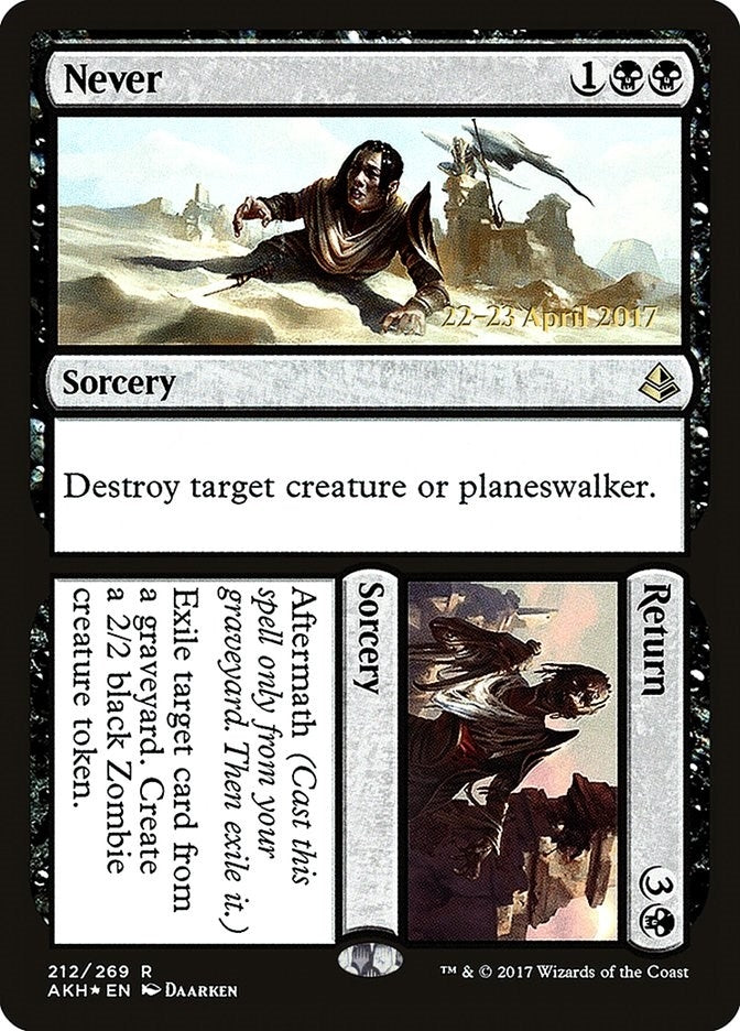 Never // Return (212) [PRE] - MTG Single