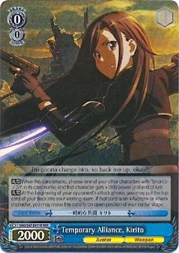 Temporary Alliance Kirito (RRR) (47077) [SAO/S47] - Weiss Schwarz Single