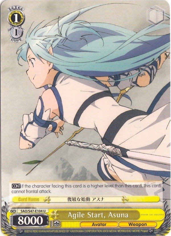 Agile Start Asuna (47104) [SAO/S47] - Weiss Schwarz Single