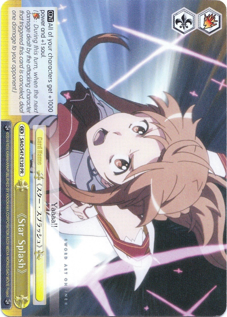 Star Splash - SAO/S47-E120 PR (47120) [SAO/S47] - Weiss Schwarz Single