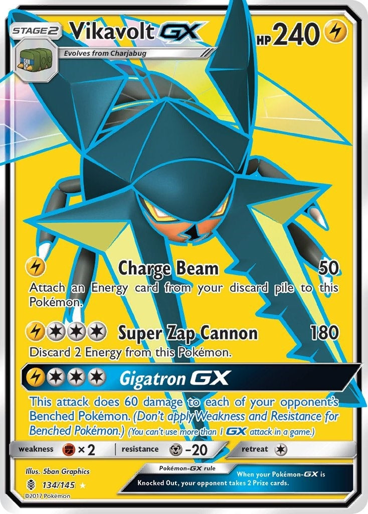 Image for Vikavolt GX (Full Art) (134/145) (SM - Guardians Rising) - Pokemon