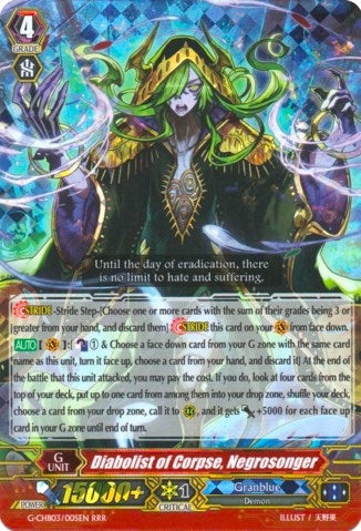 Diabolist of Corpse Negrosonger (3005) [G-CHB03] - Cardfight Vanguard Single