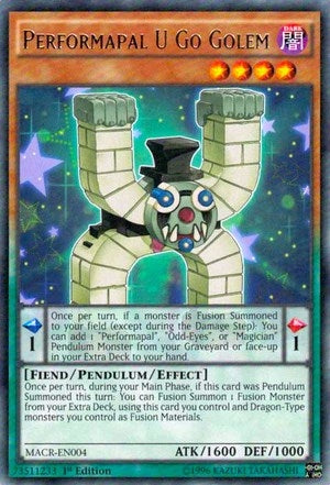 Performapal U Go Golem (4) (MACR) - YuGiOh Single