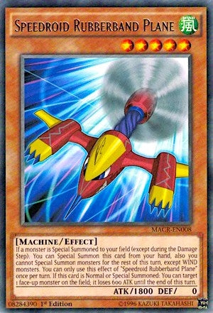 Speedroid Rubberband Plane (8) (MACR) - YuGiOh Single
