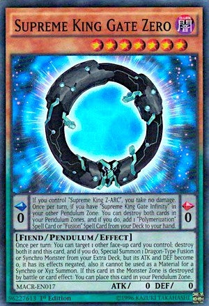 Supreme King Gate Zero (17) (MACR) - YuGiOh Single