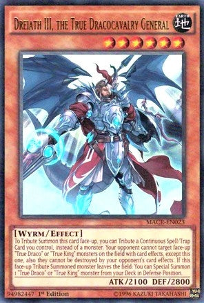 Dreiath III the True Dracocavalry General (23) (MACR) - YuGiOh Single