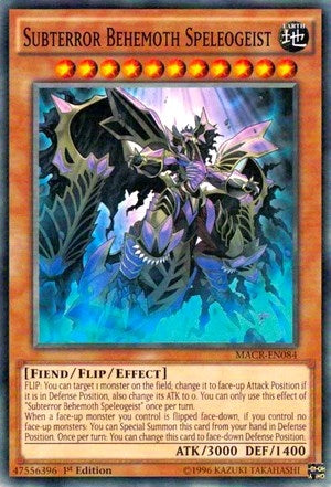 Subterror Behemoth Speleogeist (84) (MACR) - YuGiOh Single