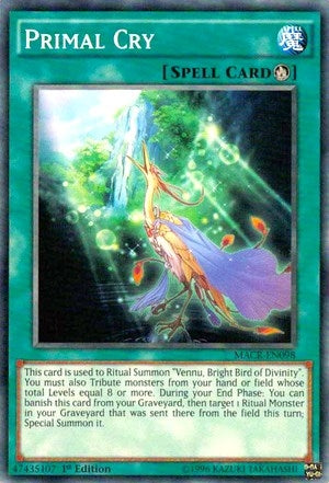 Primal Cry (98) (MACR) - YuGiOh Single