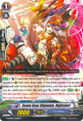 Seven Seas Shipmate Nightalert (3052) [G-CHB03] - Cardfight Vanguard Single