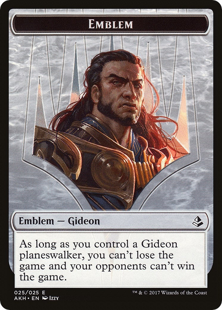 Emblem - Gideon of the Trials // Zombie Double-Sided Token (0) [AKH] - MTG Single
