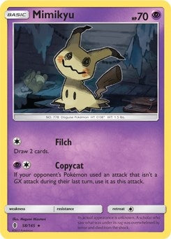 Image for Mimikyu - 58/145 (SM Guardians Rising) (058/145) (Deck Exclusives) - Pokemon