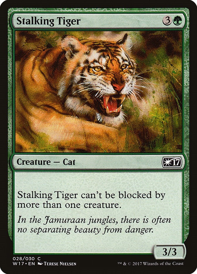 Stalking Tiger (28) [W17] - MTG Single