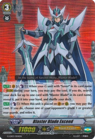 Blaster Blade Exceed (RRR Foil) (3004) [G-LD03] - Cardfight Vanguard Single