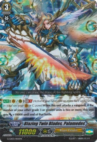Blazing Twin Blades Palamedes (RRR Foil) (3005) [G-LD03] - Cardfight Vanguard Single