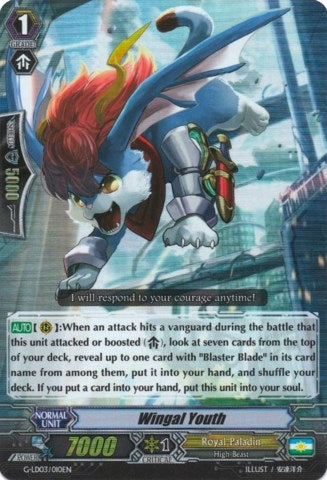 Wingal Youth (RRR Foil) (3010) [G-LD03] - Cardfight Vanguard Single