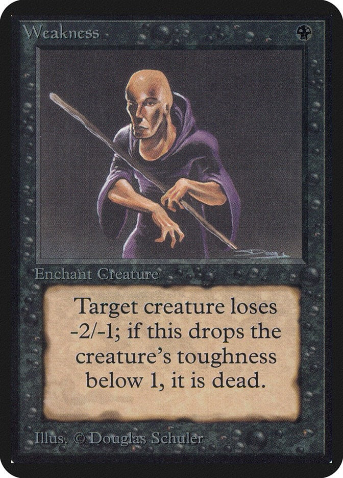 Weakness [LEA] - MTG Single