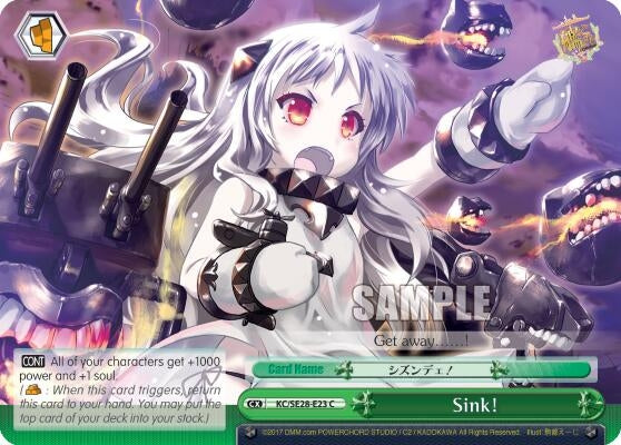 Sink! (Parallel Foil) (2823) [KC/SE28] - Weiss Schwarz Single