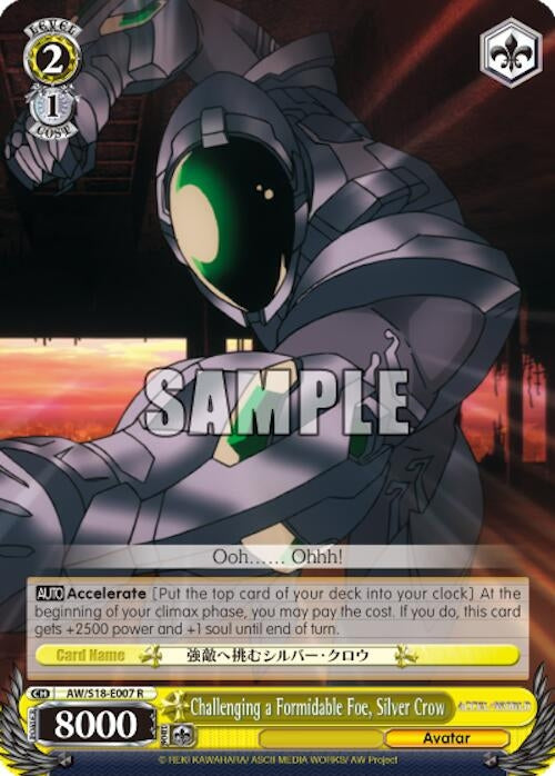Challenging a Formidable Foe Silver Crow (18007) [AW/S18] - Weiss Schwarz Single