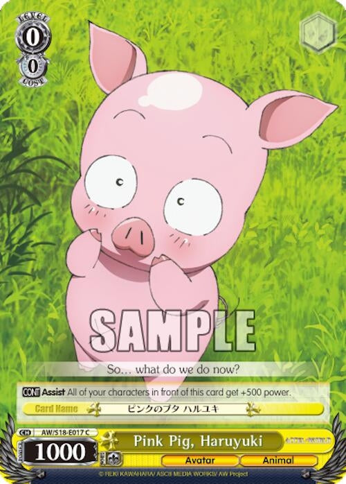 Pink Pig Haruyuki (18017) [AW/S18] - Weiss Schwarz Single
