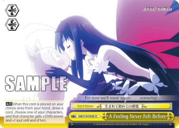 A Feeling Never Felt Before (18028) [AW/S18] - Weiss Schwarz Single